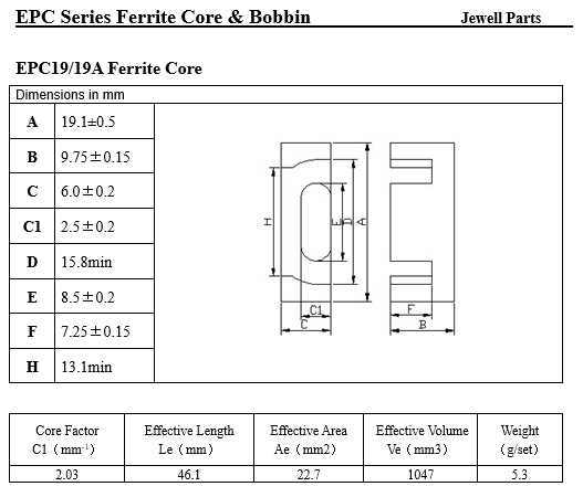 EPC19磁芯.png